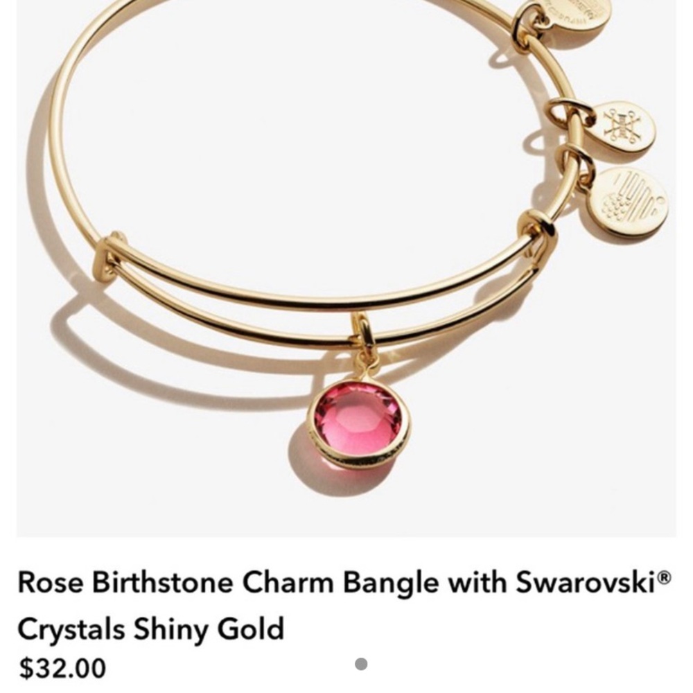 Alex and Ani October/Rose birthstone bangle